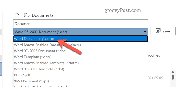 word-change-format-docx