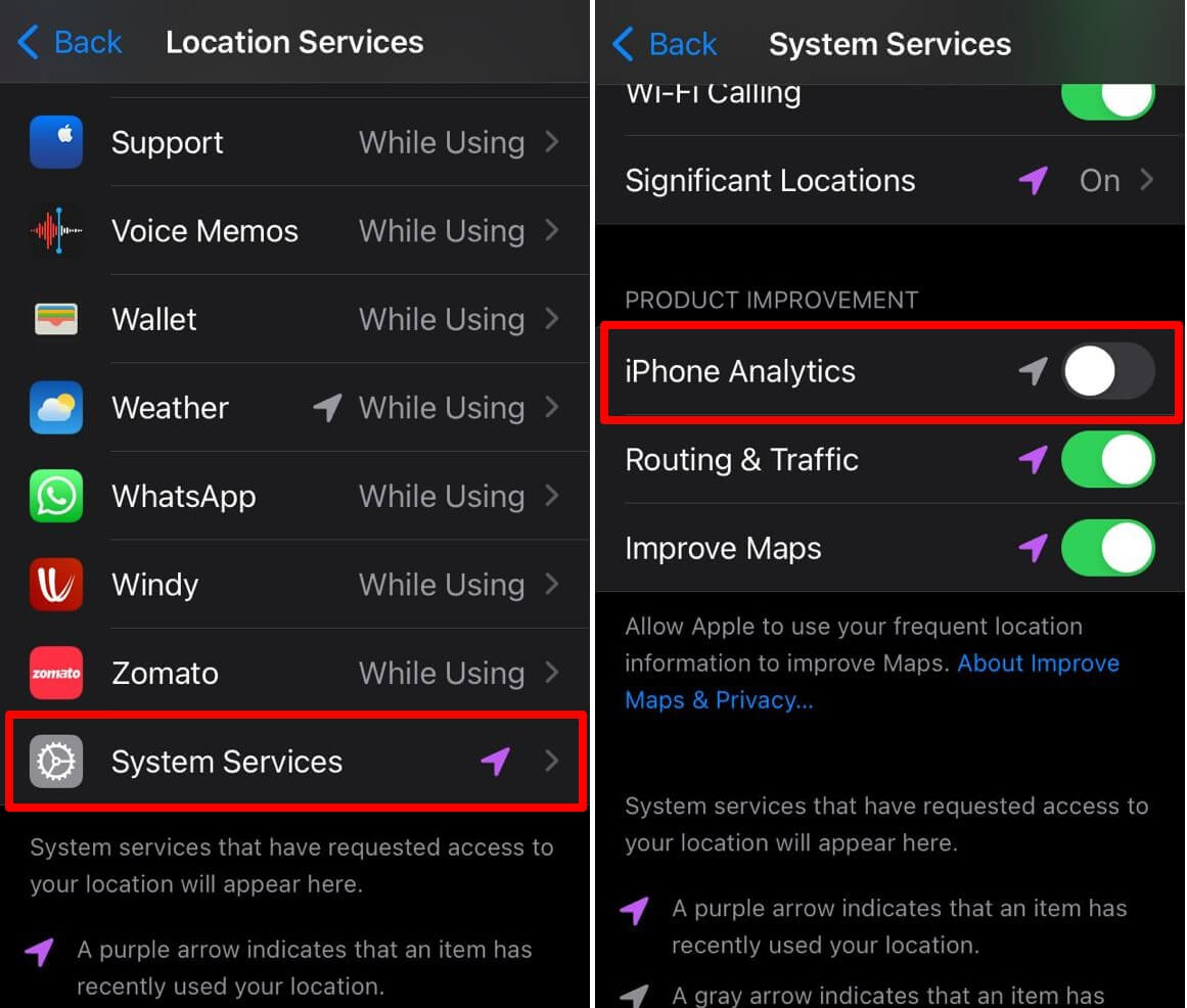 disable-iphone-location-analytics