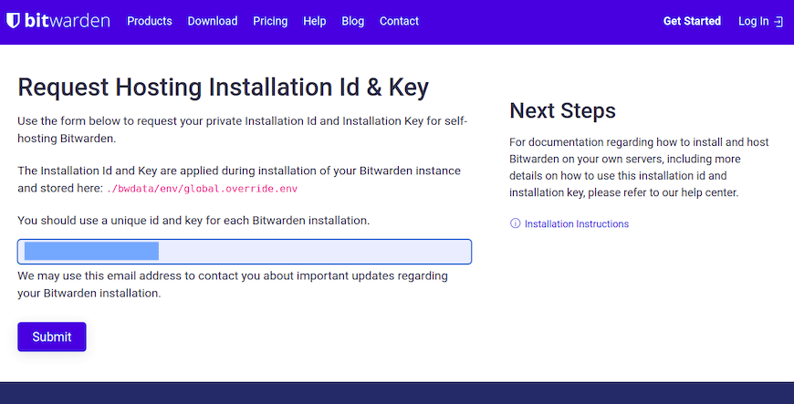 bitwarden-unique-key-id